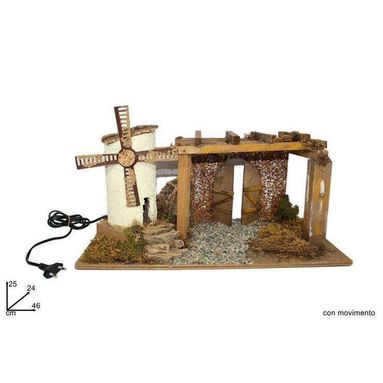 MULINO A VENTO PER PRESEPE.