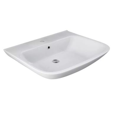 LAVABO RIVER CERAMICA BIANCA 65CM