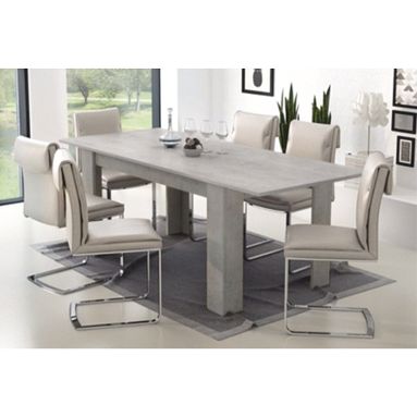TAVOLO ALLUNGABILE 140/200X88XH78.5CM CEMENTO