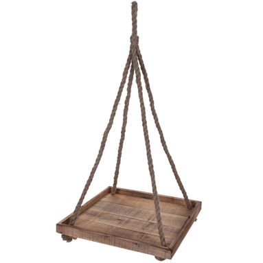 VASSOIO PENSILE LEGNO 39X39CM