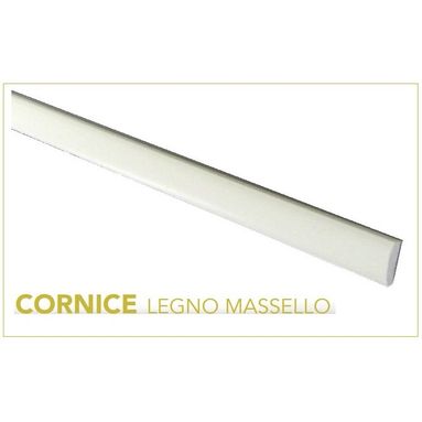 CORNICE MASSELLO 1.8X0.45X200CM BIANCO LACCATO