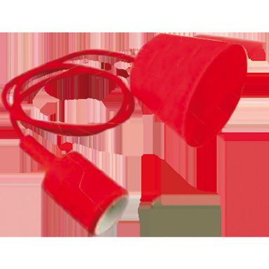 PENDEL E27 98CM ROSSO IN PLASTICA E SILICONE