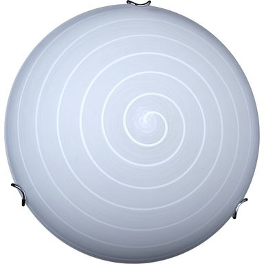 PLAFONIERA CANDICE 2 LUCI E27 D.40XH13CM IN VETRO