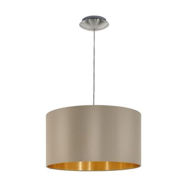 LAMPADARIO MASERLO E27 38XH110CM NICHEL SATINATA