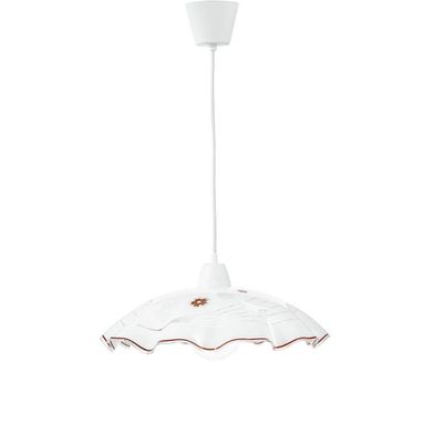 LAMPADARIO VICTORIA E27 D.42XH120CM BIANCO/ROSSO.