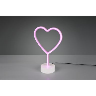 LAMPADA LED DA TAVOLO HEART 1,5W H29CM USB.