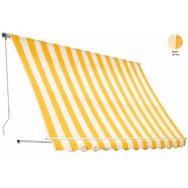 TENDA DA SOLE A CADUTA 3X2,5M GIALLO/BIANCO