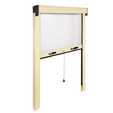ZANZARIERA SOTTILE VERTICALE 100XH160CM AVORIO.