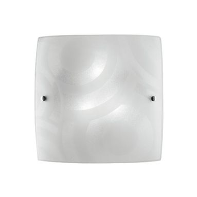 PLAFONIERA MIRO' 2XE27 30X30XH9,4CM BIANCA