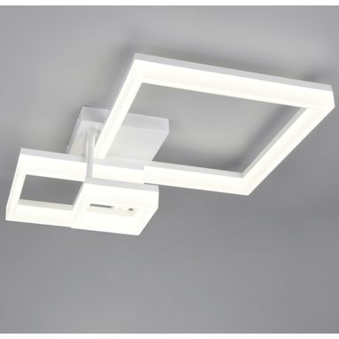PLAFONIERA LED CAMINO 32W 65CM BIANCA 3 QUADRATI