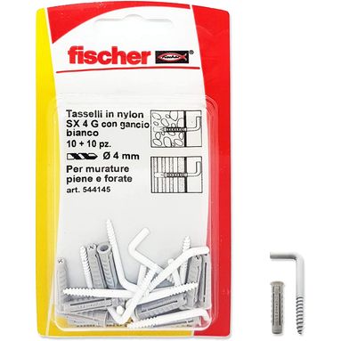 TASSELLI CON GANCI SX PLUS 4X20 G BIANCHI K 10PZ