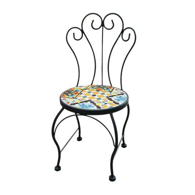 SEDIA PORTAVASO MOSAICO 23X24XH50CM ANTRACITE
