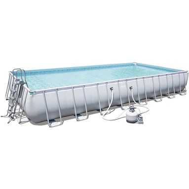 PISCINA FUORI TERRA POWER STEEL CM.956X488X132H. COMPLETA DI TUTTI GLI ACCESSORI  