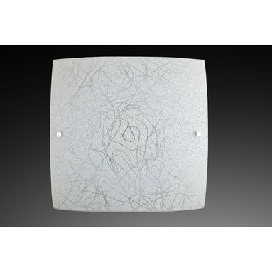 PLAFONIERA LED XINA 20W 40X40XH10CM 4000K IN VETRO