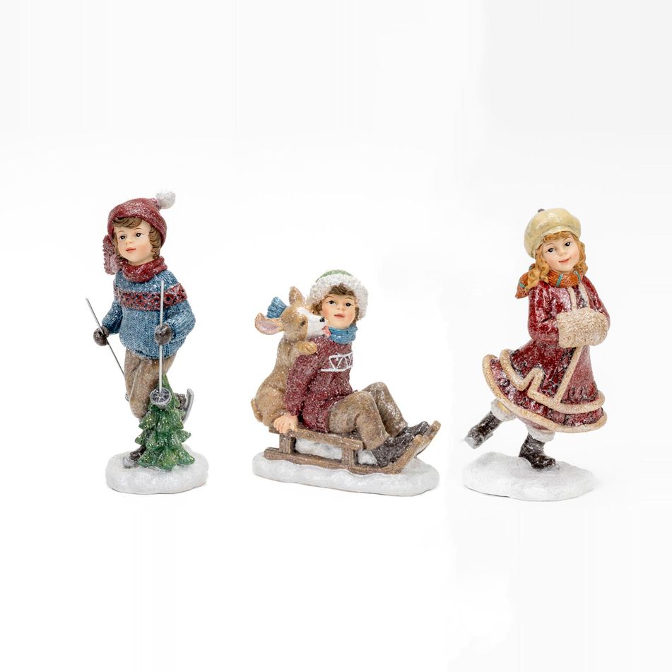 bambini-con-sci-20cm-in-resina