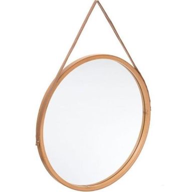 SPECCHIERA D.38CM CON CORNICE IN BAMBOO