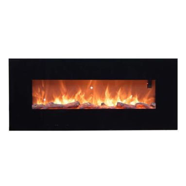 CAMINETTO PARETE STELVIO 1500W 128X14XH55CM NERO