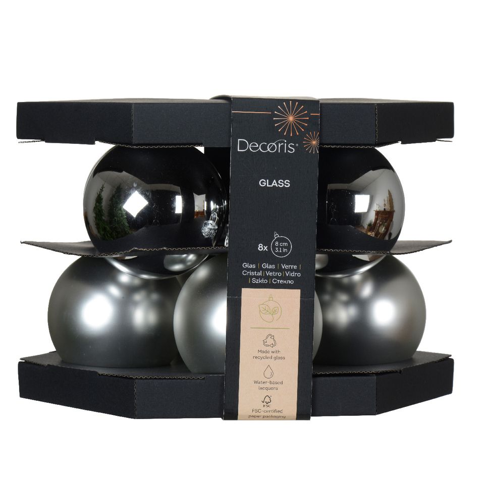 sfere-natalizie-8cm-argento-8pz-in-vetro