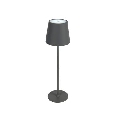 LAMPADA DA TAVOLO LED D.11XH37CM IN PVC GRIGIO.