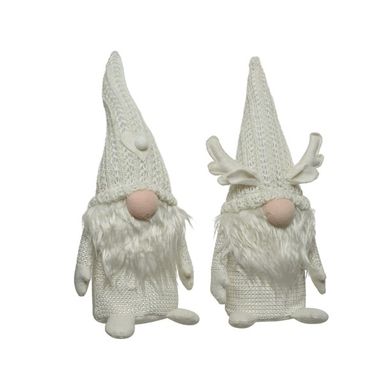 GNOMI IN POLIESTERE BIANCO H31CM.