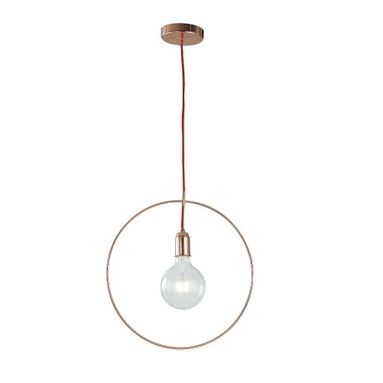 LAMPADARIO FRIDA E27 D.40XH120CM ORO ROSA/ROSSO.