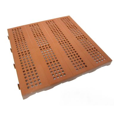 PIASTRELLA FORATA CM.40X40X3,3 COCCIO