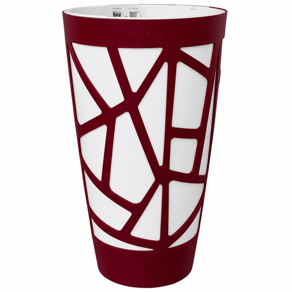vaso-mosaic-curve-d-dot-32xh55cm-borgogna-slash-bianco