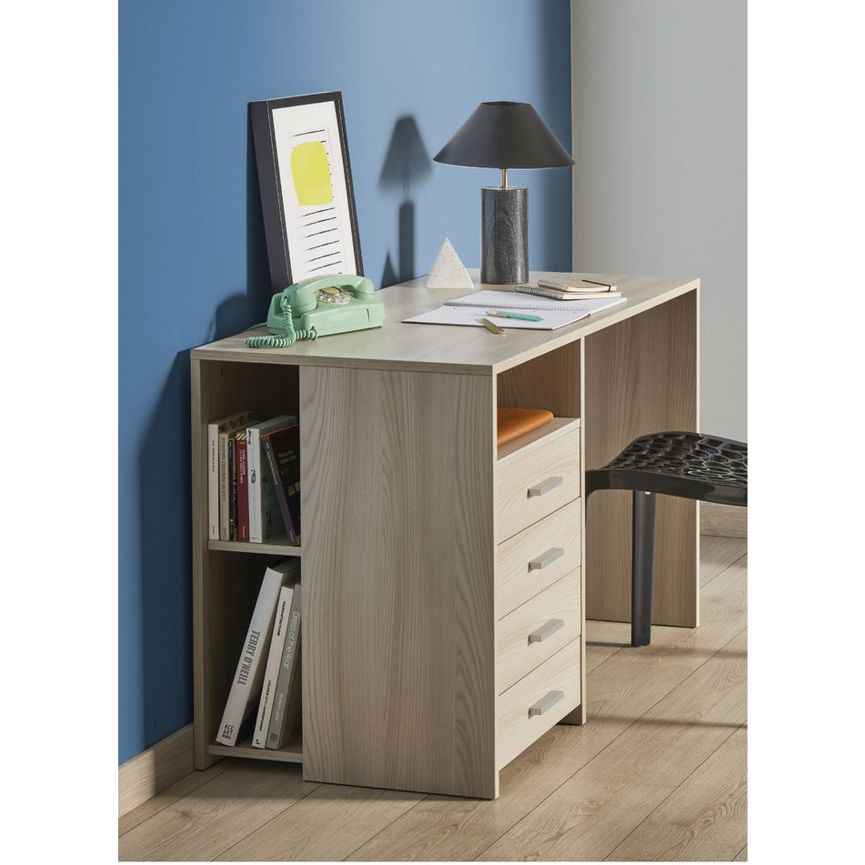 scrivania-4-cassetti-120x55xh76cm-struttura-olmo-chiaro-frontale-olmo-chiaro
