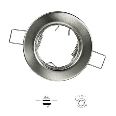 STRUTTURA INCASSO REFLEX FISSO NIKEL GU10
