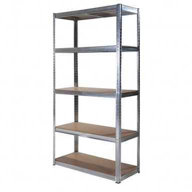 SCAFFALE IN METALLO 90X40XH180CM 5 RIPIANI MDF.