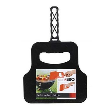 VENTAGLIO NERO IN PLASTICA PER BARBECUE