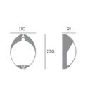 applique-led-coco-up-7w-4000k-ruggine-corten