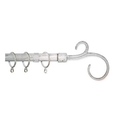 KIT BASTONE TENDA ONDA 120-210CM NERO/ORO.
