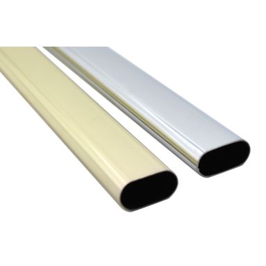 TUBO OVALE CROMATO MISURA MM.15X30 MT.2