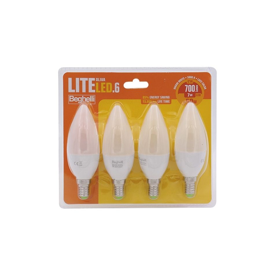 quadripack-lampada-led-oliva-e14-7w-3000k-liteled