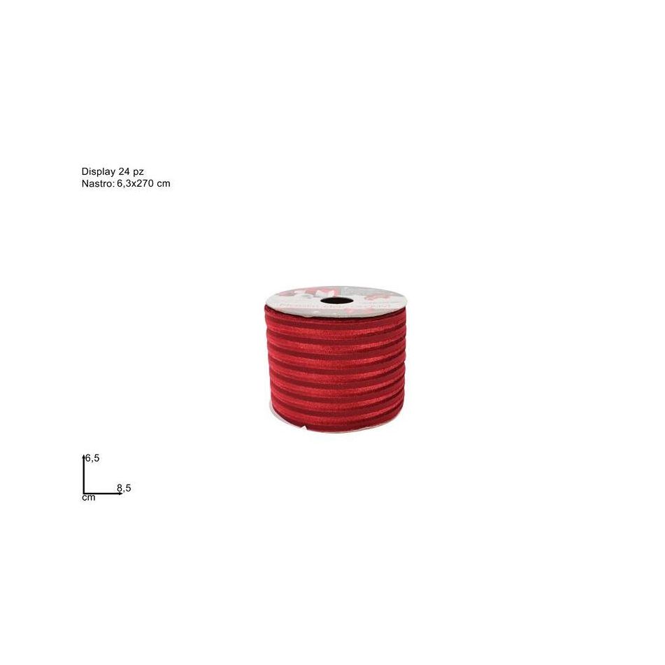 nastro-rosso-63x270cm-in-velluto-rigato