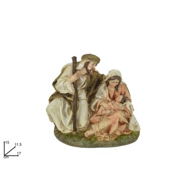 NATIVITA BIMBO IN BRACCIO VESTITI GLITTER.