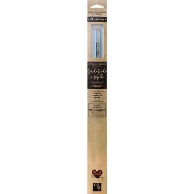 ASTINA A PRESSIONE 39-60CM ARGENTO