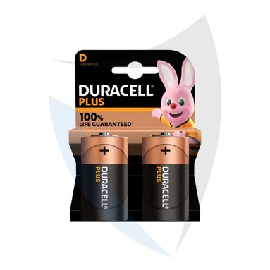 PILA TIPO D DURACELL PLUS +100