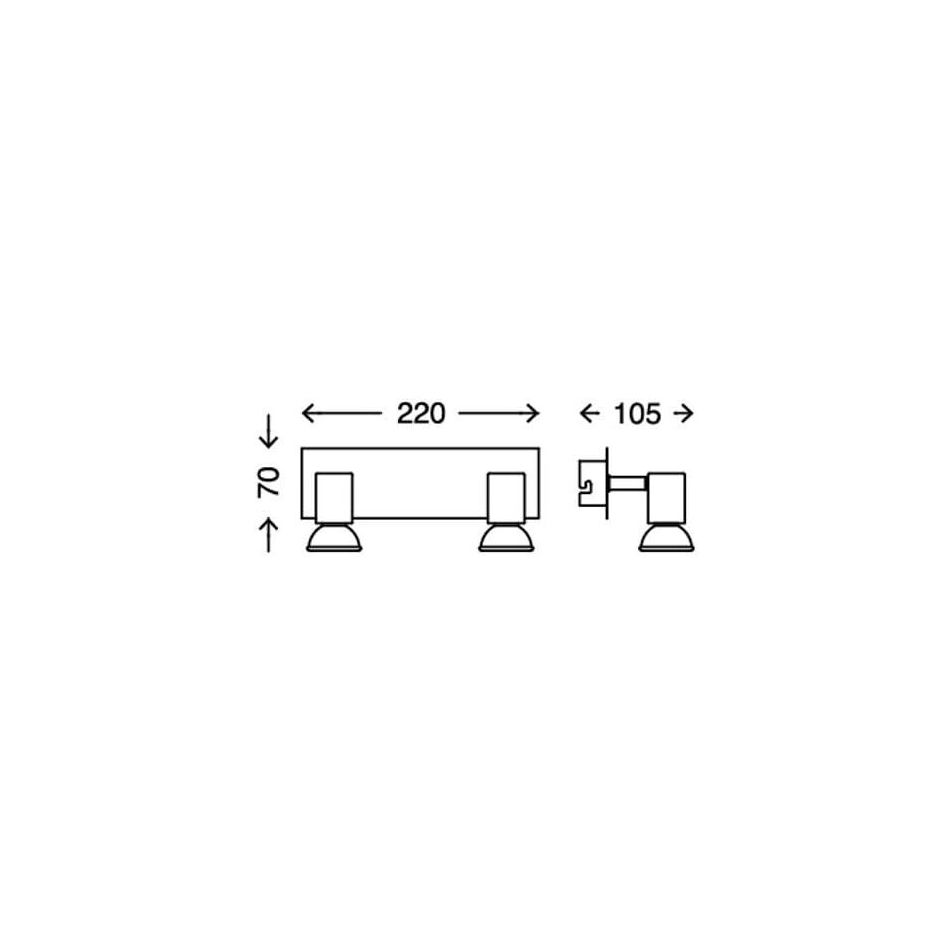 splash-applique-2-gu10-led-4-watt-cromo-ip2