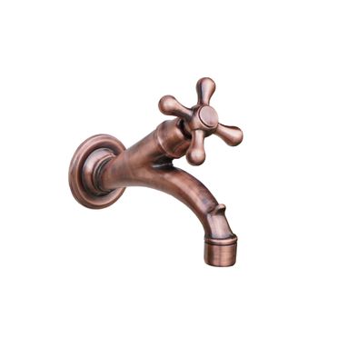 RUBINETTO 1/2" M OTTONE INCLINATO CON PORTASECCHIO