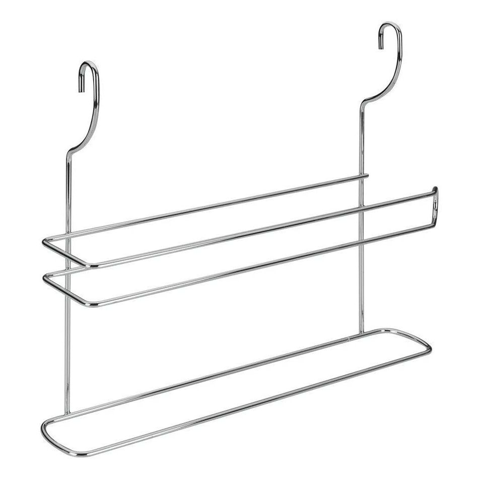 mensola-porta-rotoli-plus-porta-strofinaccio-cromata