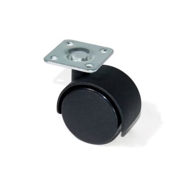 RUOTE NYLON 40MM CON PIASTRA