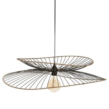 LAMPADARIO ALARA E27 D.70CM A RAGGI IN METALLO NE