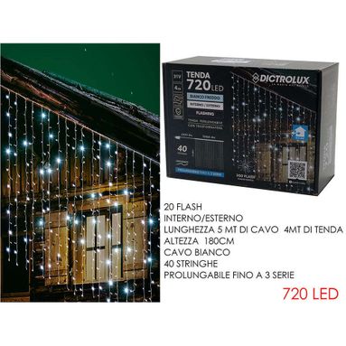 TENDA 720 LED 4XH1.8M CON 360 FLASH.