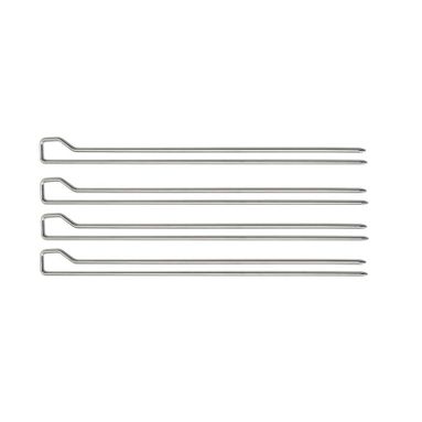 SET 4 SPIEDINI 29CM IN ACCAIO INOX.