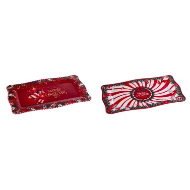 VASSOIO MERRY CHRISTMAS 48X28XH2CM RETTANGOLARE..