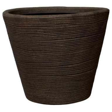 CAMPANA RIGATA SHABBY D.45XH37CM BROWN
