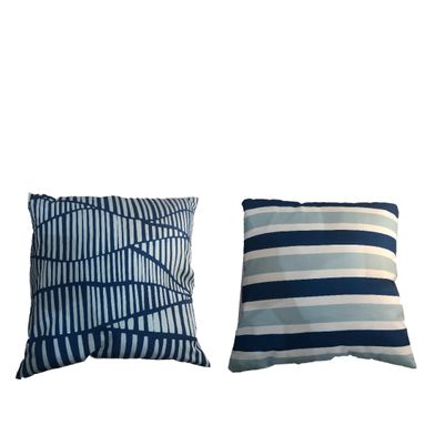 CUSINO STRIPE 60X60CM BIANCO / BLU.