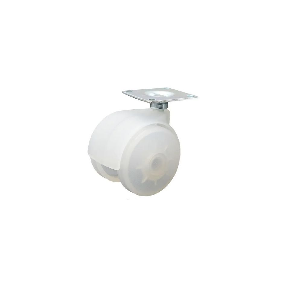 ruota-nylon-mm-dot-50-neutra-con-piastra-42x42